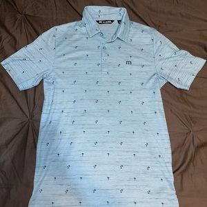 Blue Travis Matthew Golf Polo